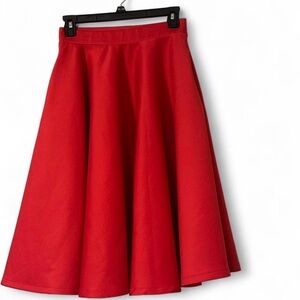 ASOS Bright Red Skater Skirt. Size 4